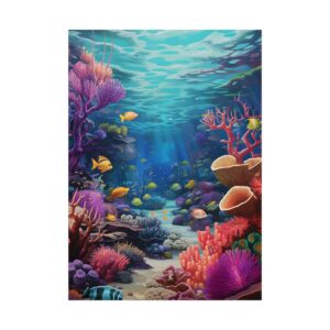 Coral Reef Underwater Scene Poster