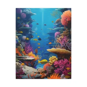 Coral Reef with Tropical Fish Canvas Print
