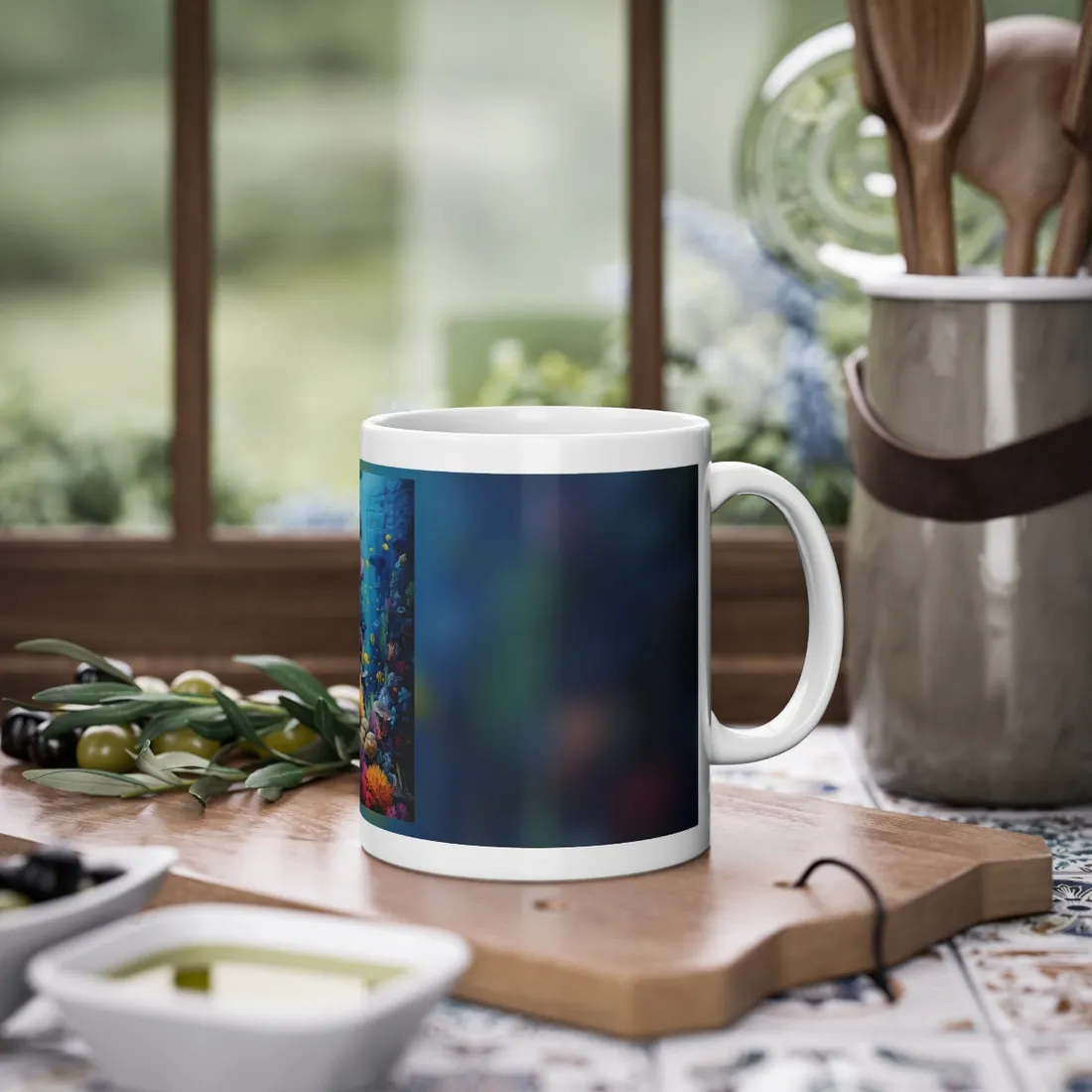 Vibrant Coral Reef Sanctuary: Underwater - Mug