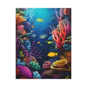 Coral Reef and Tropical Fish Canvas Print