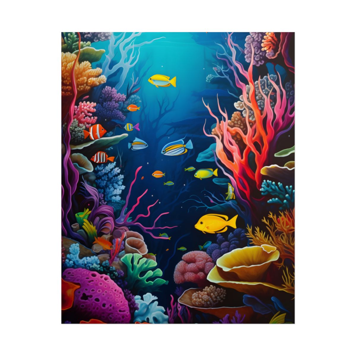 Vibrant Coral Reef: Underwater Paradise - Poster