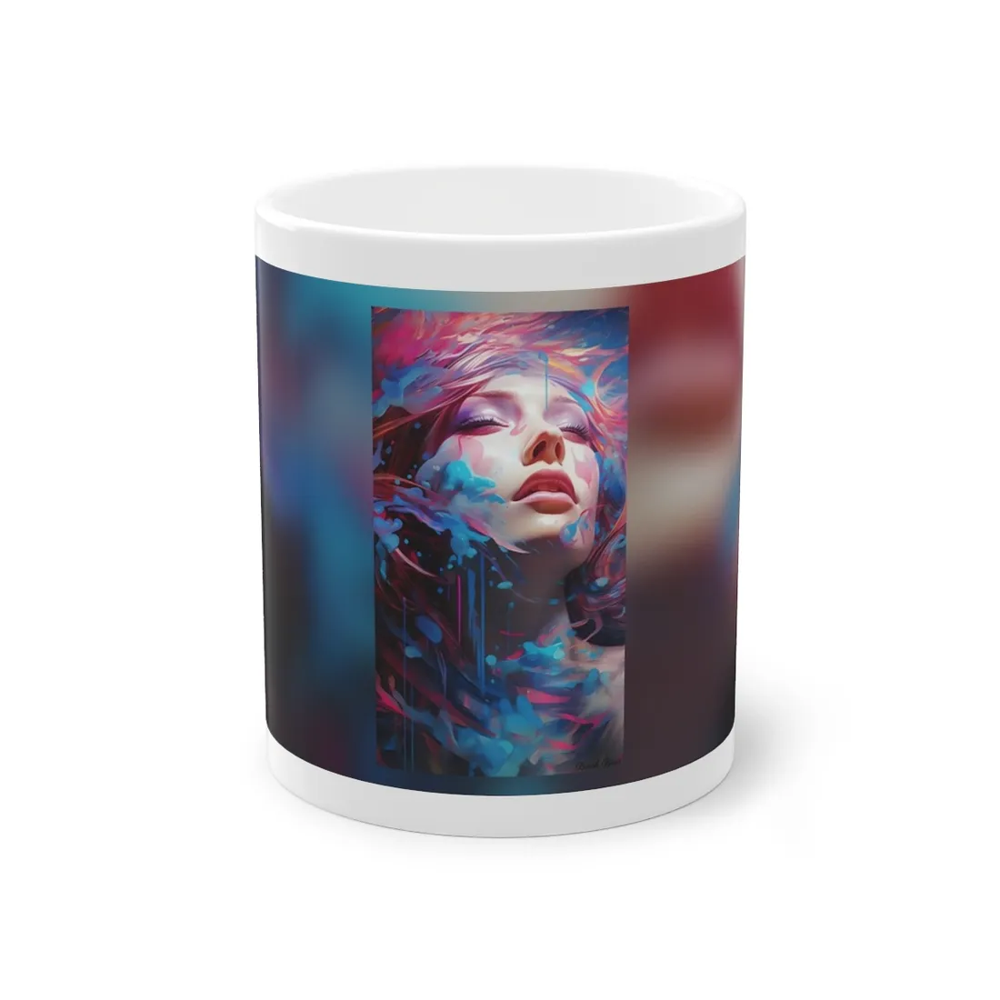 Vibrant Digital Explosion: Abstract - Mug