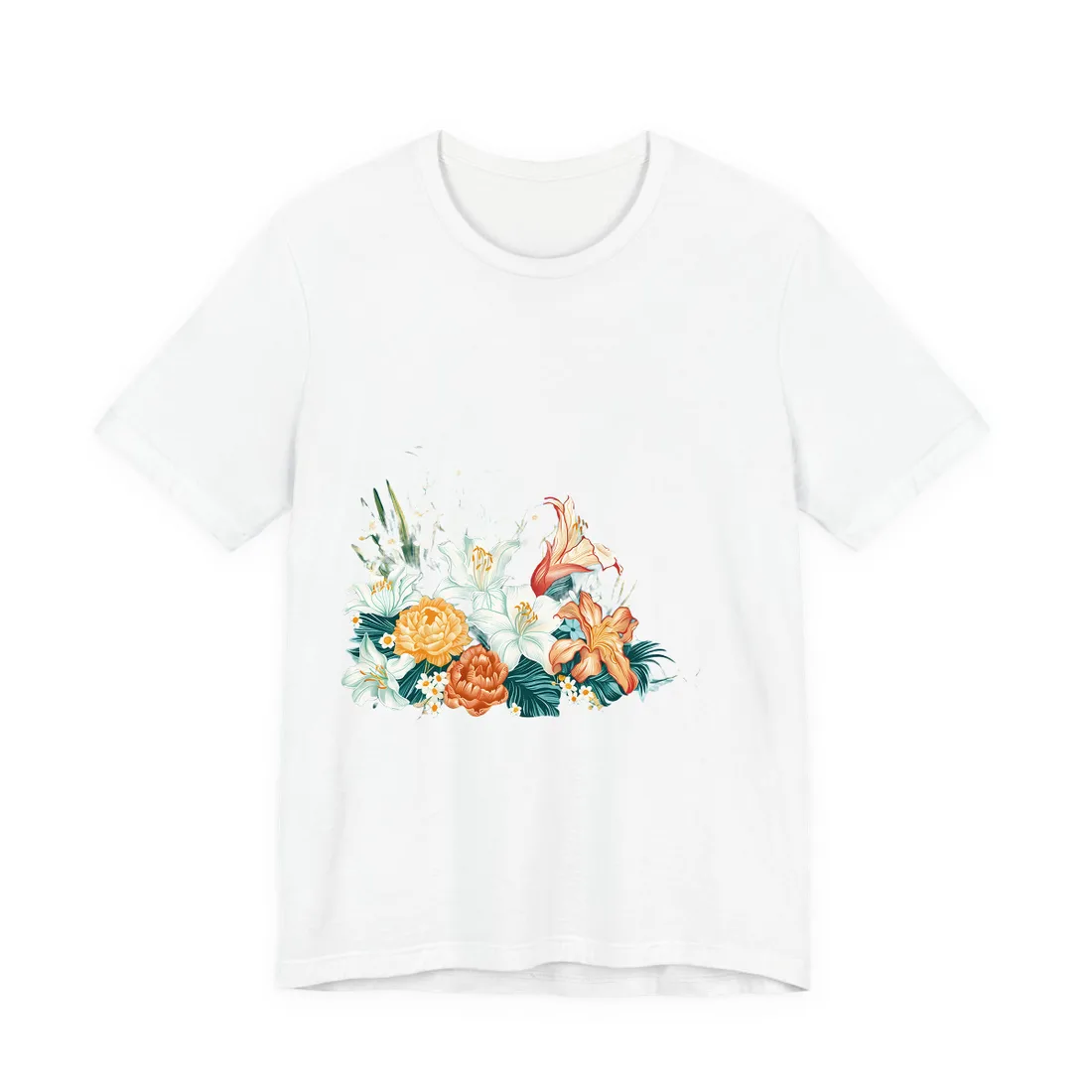 Vibrant Florida State Map: Colorful - T-Shirt (White)