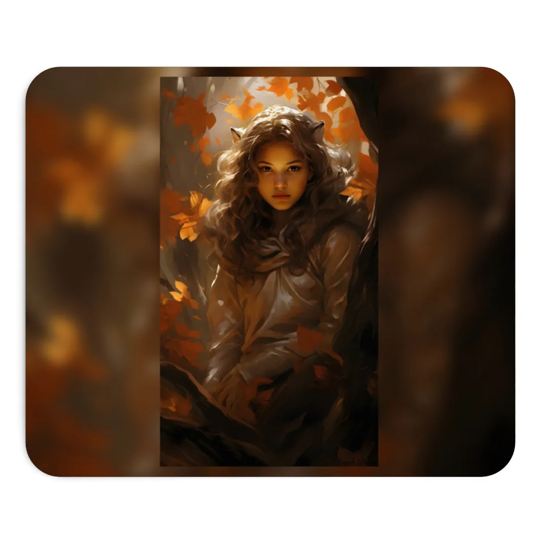 Vibrant Forest Sunshine: Nature Art Photography - Mouse Pad