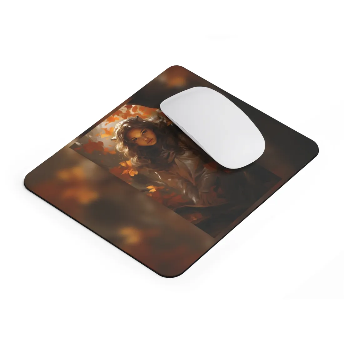 Vibrant Forest Sunshine: Nature Art Photography - Mouse Pad
