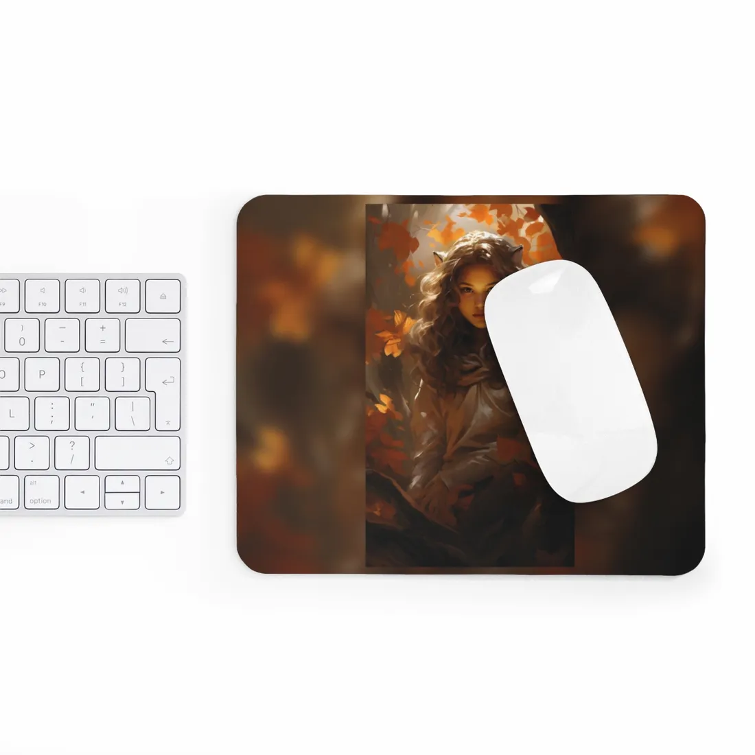 Vibrant Forest Sunshine: Nature Art Photography - Mouse Pad