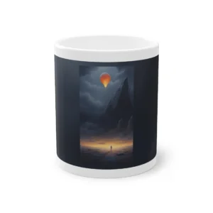 Lone Figure with Balloon Mug