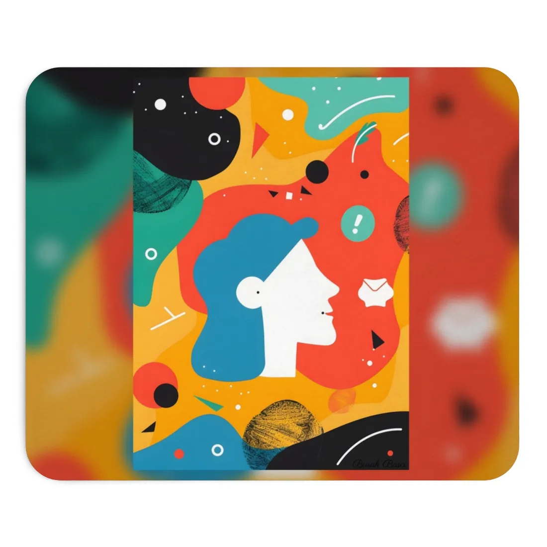 Vibrant Growth Mindset: Colorful Motivation Art - Mouse Pad