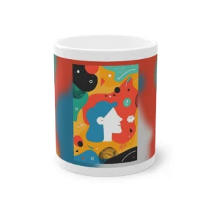 Profile Head Abstract Shapes Mug
