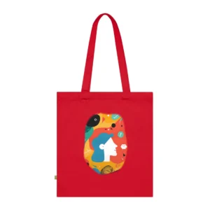 Profile Head Abstract Shapes Tote Bag
