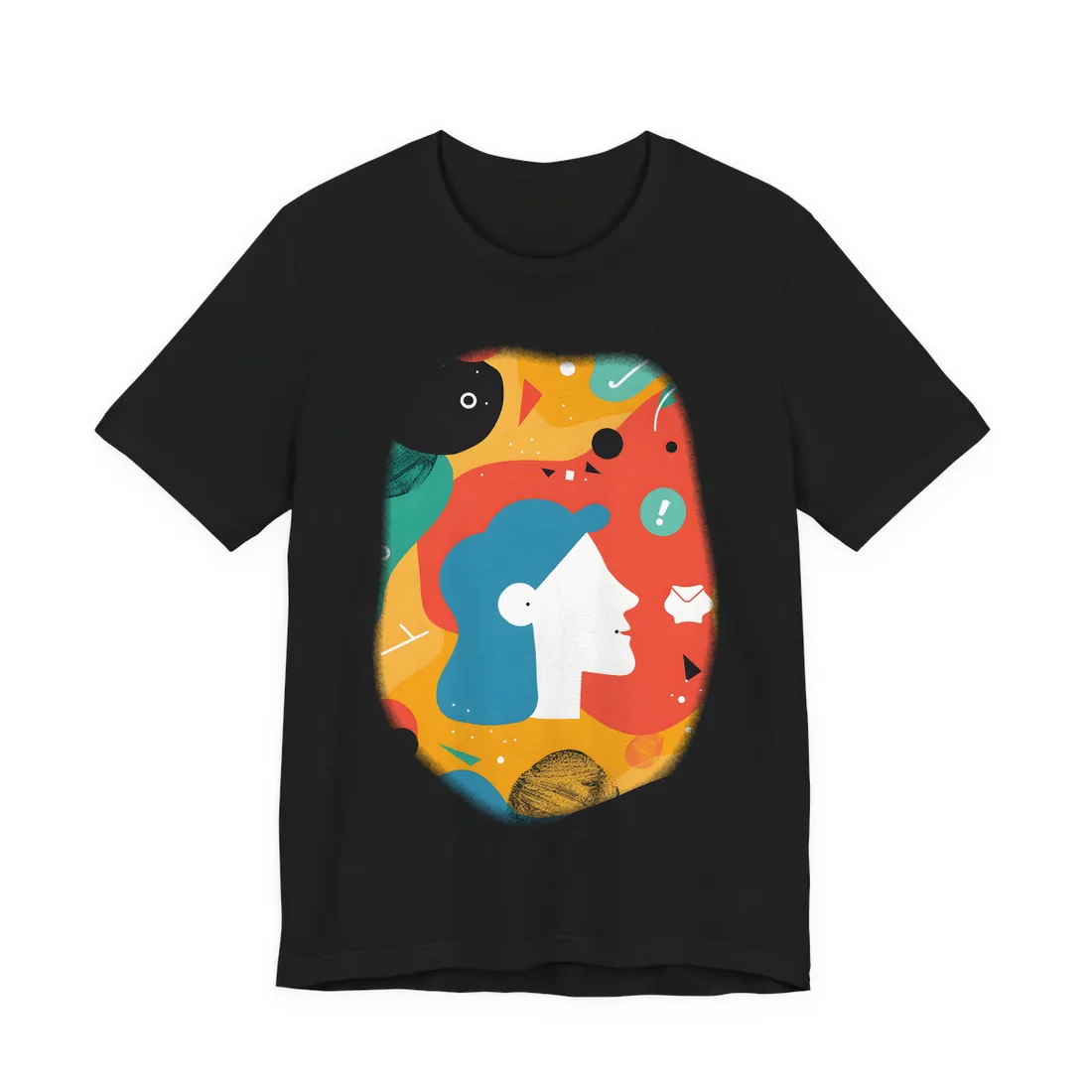 Vibrant Growth Mindset: Colorful Motivation Art - T-Shirt (Black)