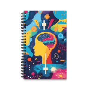 Colorful Mind Profile Spiral Notebook
