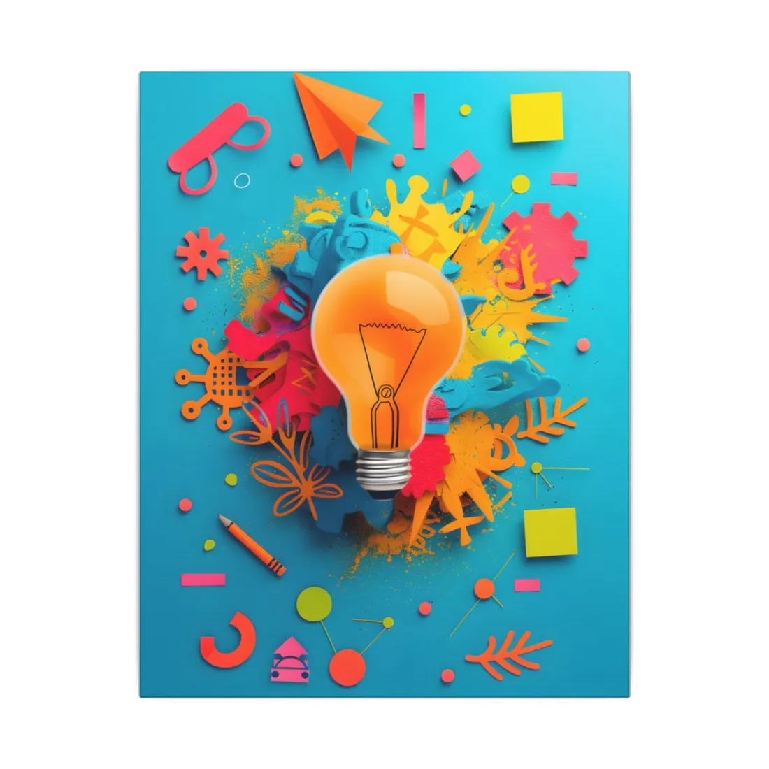 Vibrant Growth Mindset: Inspiring Artwork for Motivation - Canvas
