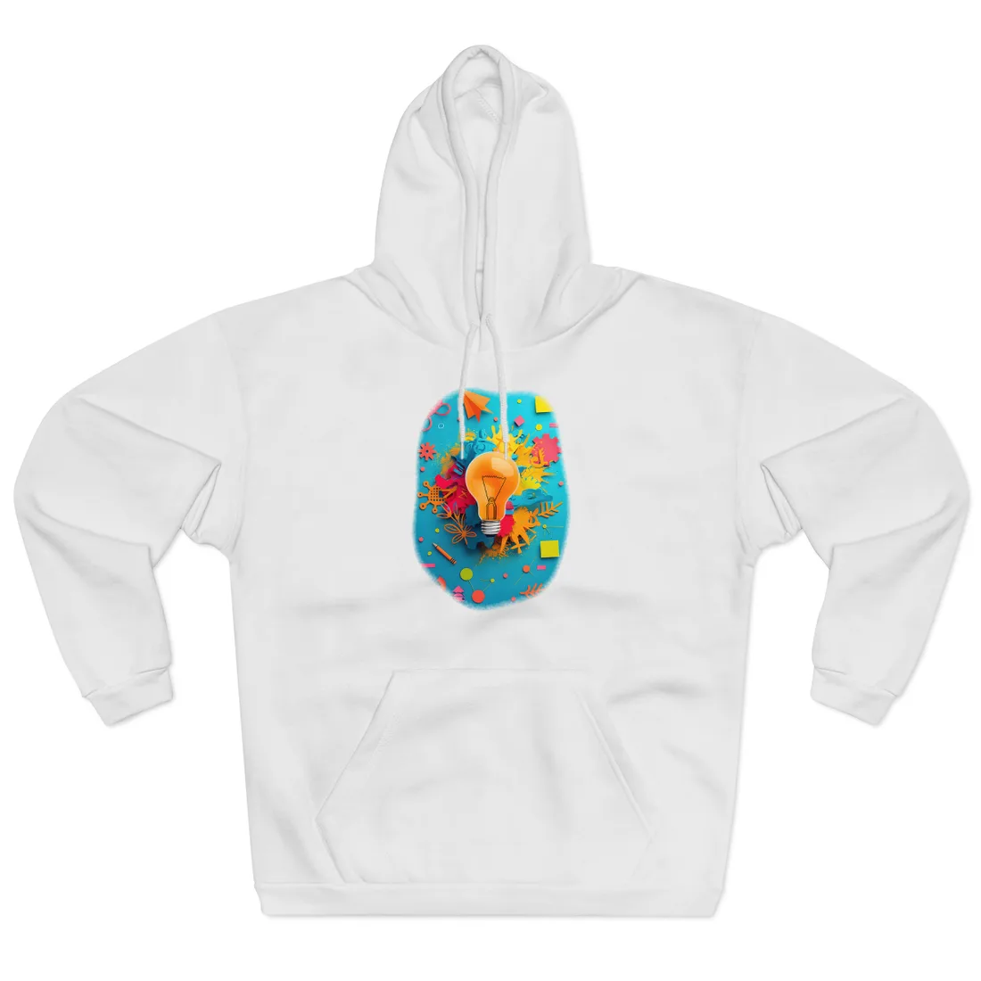 Vibrant Growth Mindset: Inspiring Artwork for Motivation - Hoodie (White)