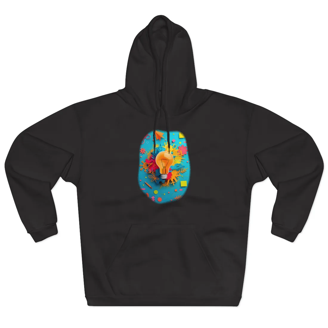Vibrant Growth Mindset: Inspiring Artwork for Motivation - Hoodie (Black)