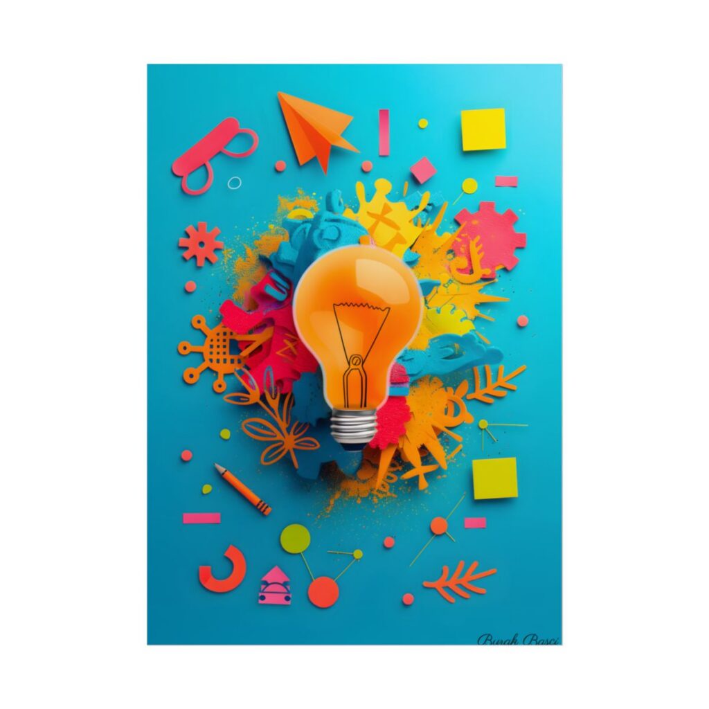 Vibrant Growth Mindset: Inspiring Artwork for Motivation - Poster