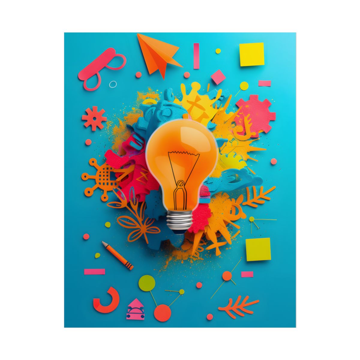 Vibrant Growth Mindset: Inspiring Artwork for Motivation - Poster