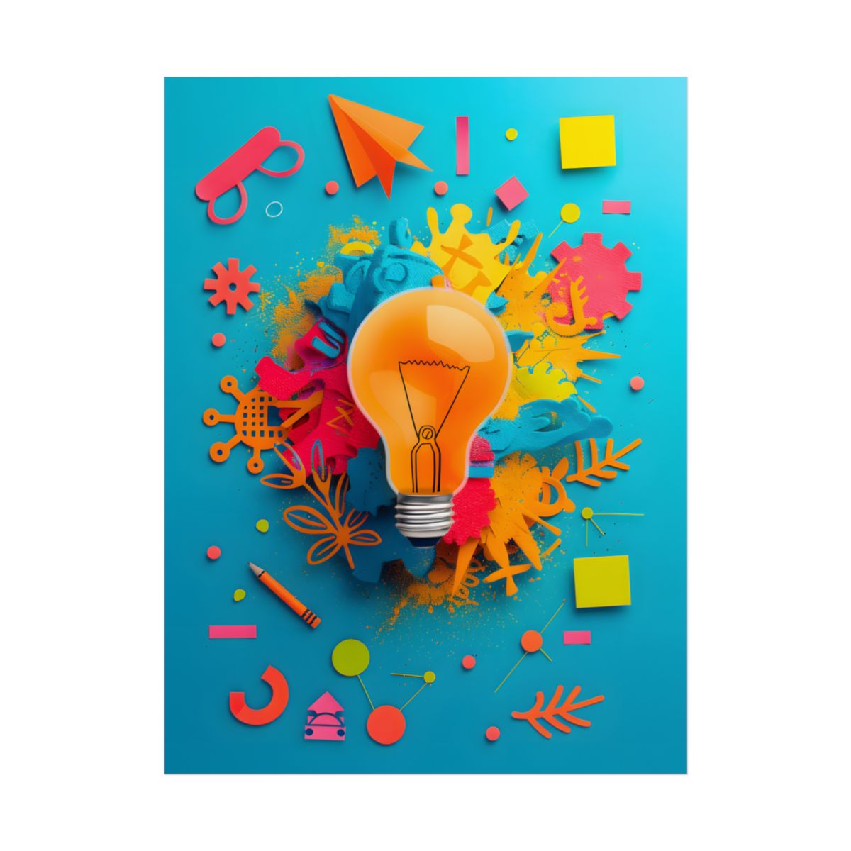 Vibrant Growth Mindset: Inspiring Artwork for Motivation - Poster