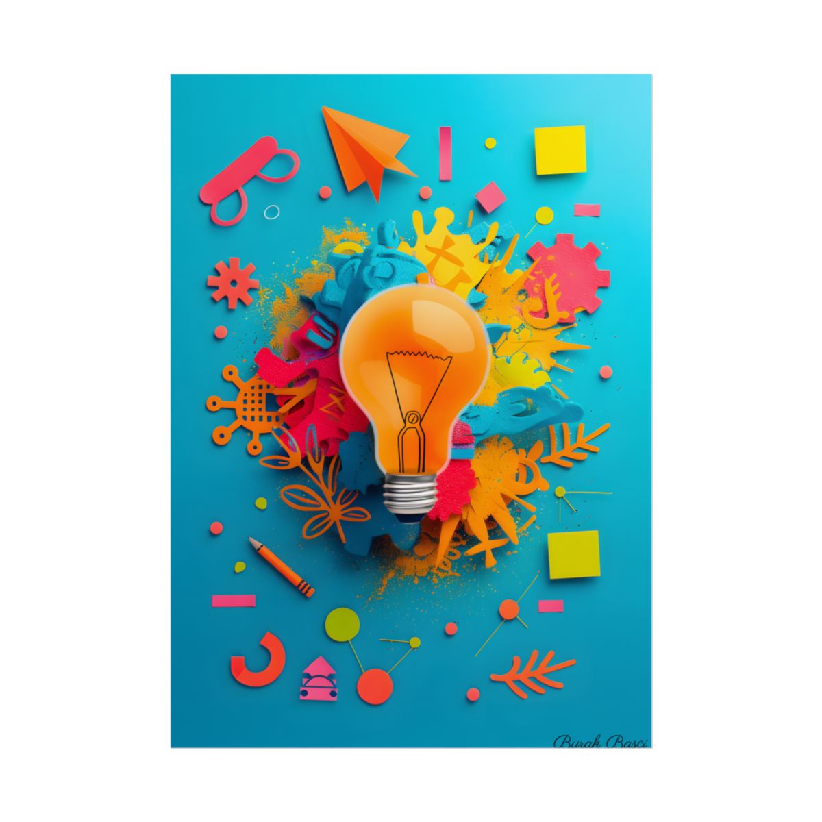 Vibrant Growth Mindset: Inspiring Artwork for Motivation - Poster