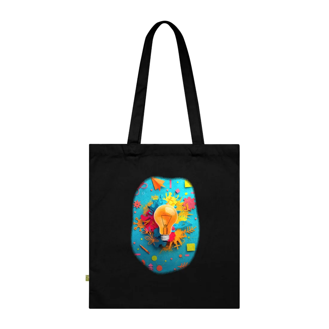 Vibrant Growth Mindset: Inspiring Artwork for Motivation - Tote Bag (Black)