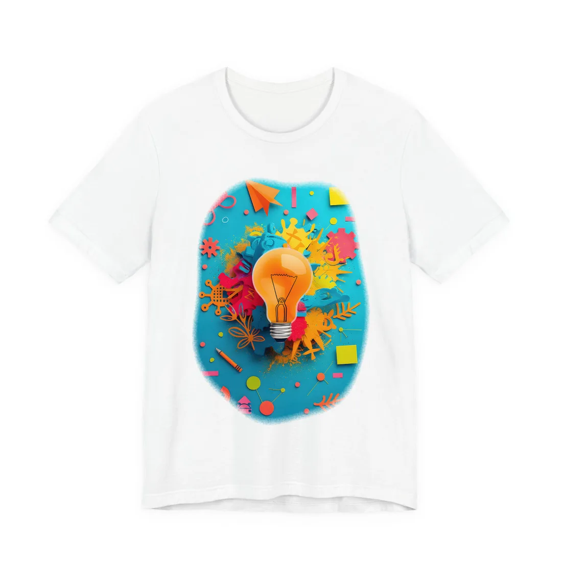 Vibrant Growth Mindset: Inspiring Artwork for Motivation - T-Shirt (White)