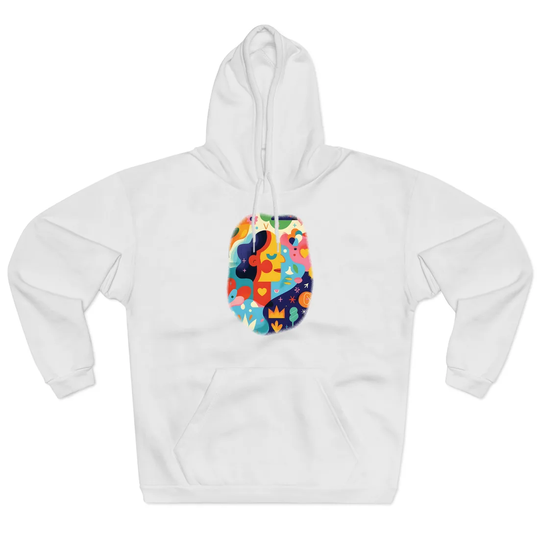 Vibrant Growth Mindset Quote: Colorful Inspiration Art - Hoodie (White)
