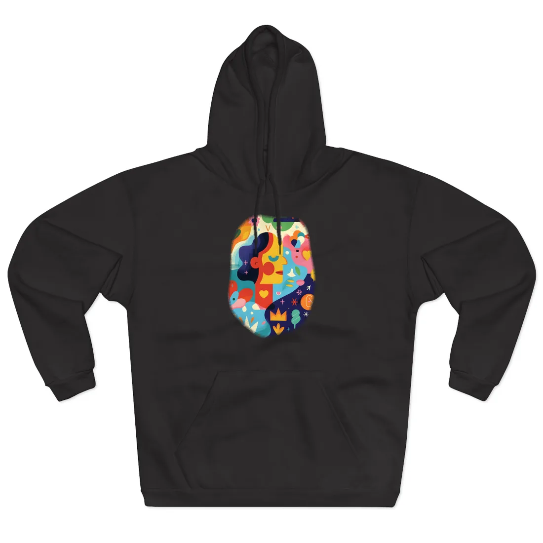 Vibrant Growth Mindset Quote: Colorful Inspiration Art - Hoodie (Black)