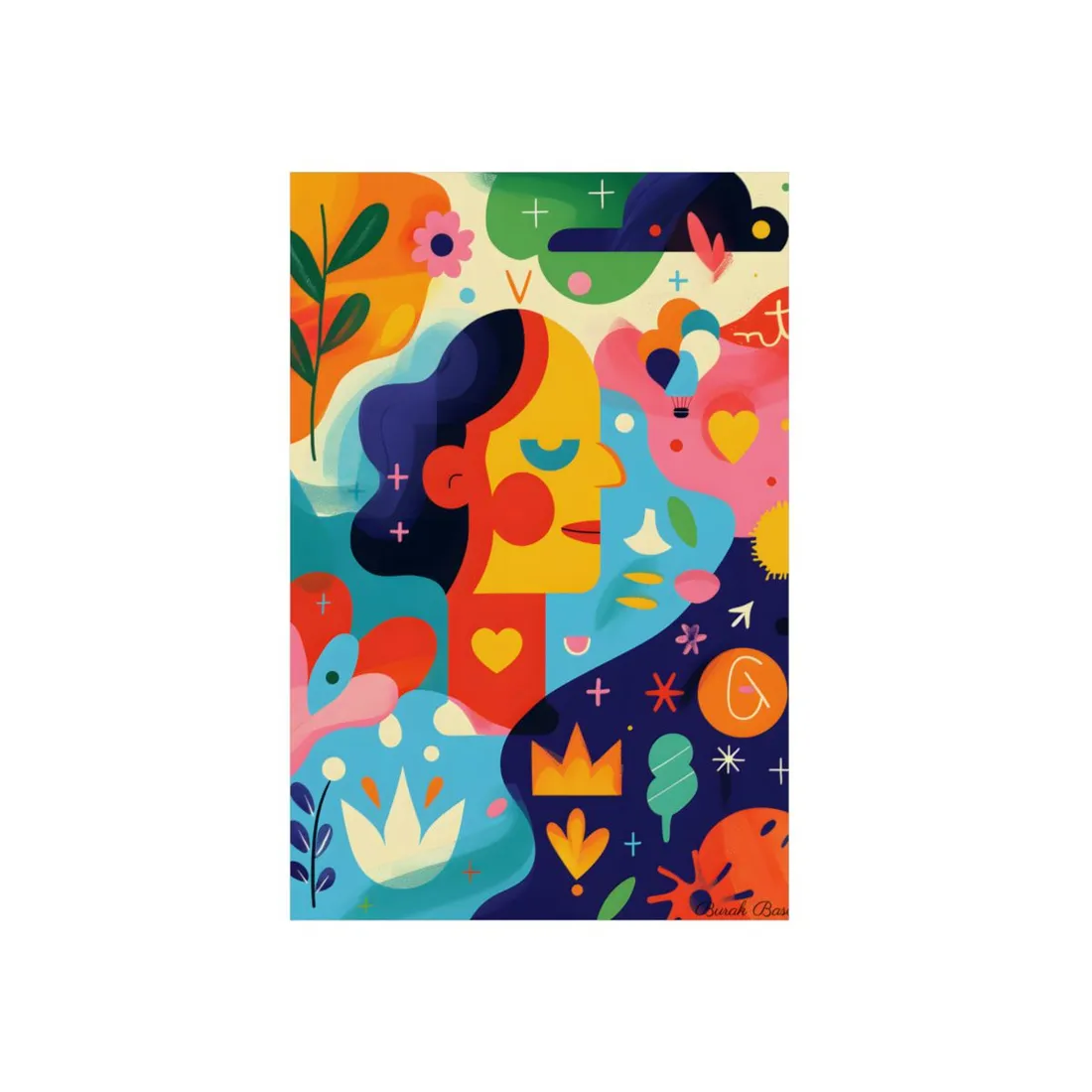 Vibrant Growth Mindset Quote: Colorful Inspiration Art - Metal Poster