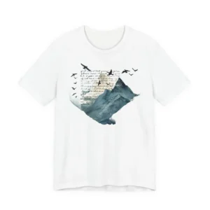 Mountain Lake with Birds T-Shirt
