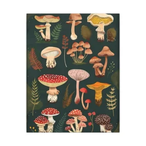 Woodland Mushroom Assortment Canvas Print