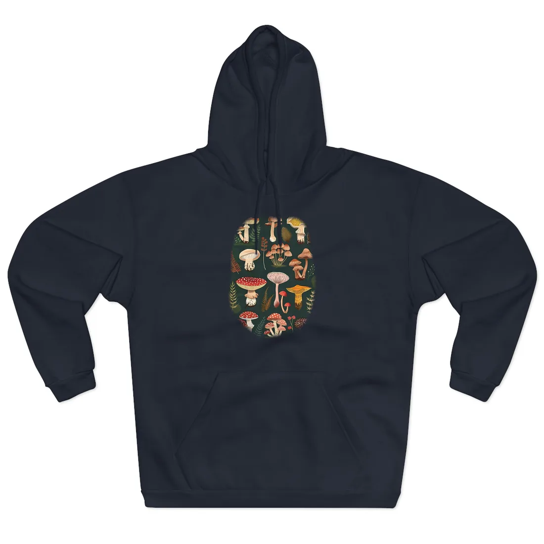 Vibrant Mushroom Poster: 2024 Batch - Hoodie (Navy)