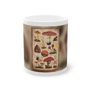 Vintage Mushroom Species Chart Mug