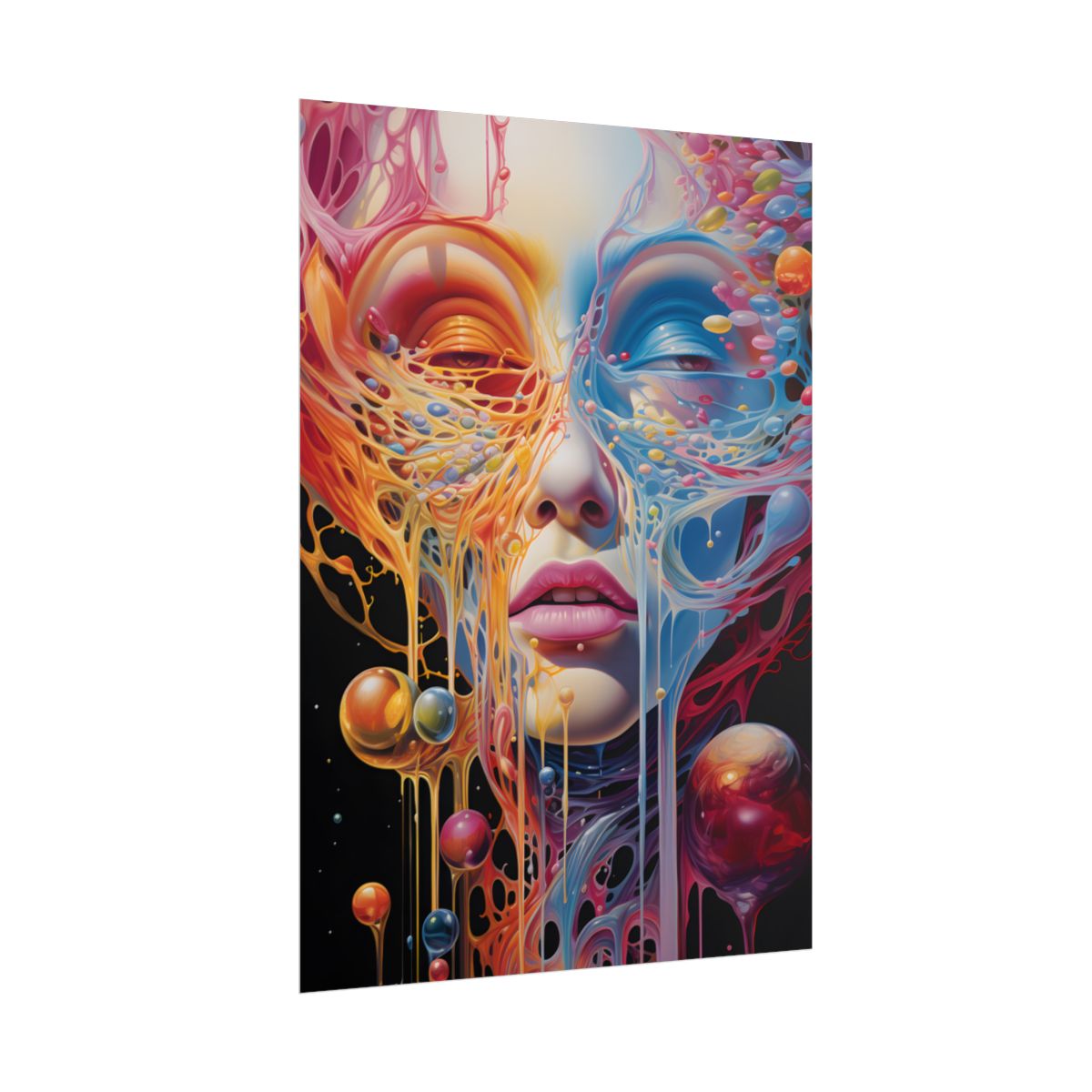Vibrant Mystical Realms: Fantastical Portal Artwork - Poster