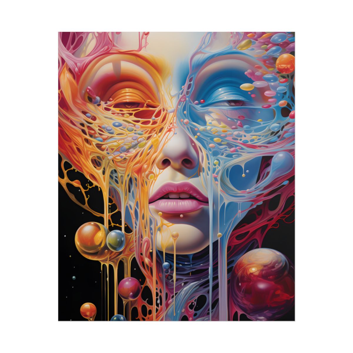 Vibrant Mystical Realms: Fantastical Portal Artwork - Poster