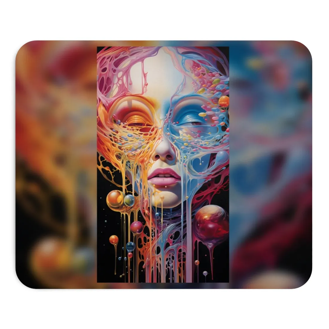 Vibrant Mystical Realms: Fantastical Portal - Mouse Pad