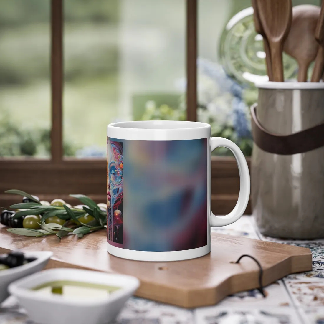 Vibrant Mystical Realms: Fantastical Portal - Mug