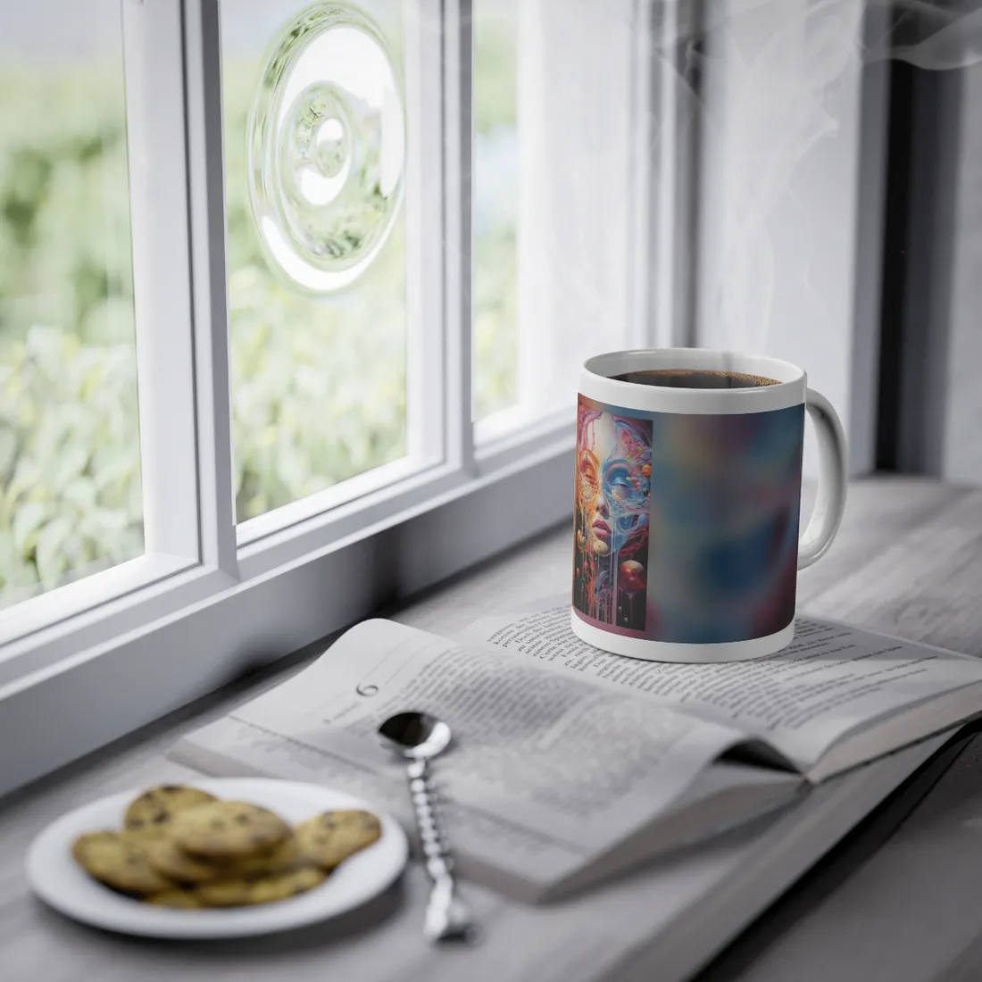 Vibrant Mystical Realms: Fantastical Portal - Mug