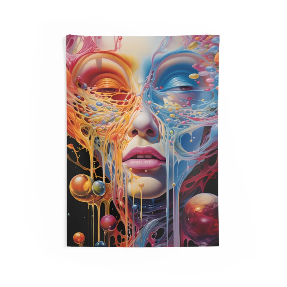 Vibrant Mystical Realms: Fantastical Portal - Wall Tapestry