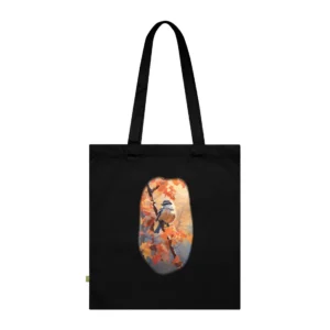 Chickadee on Maple Branch Tote Bag