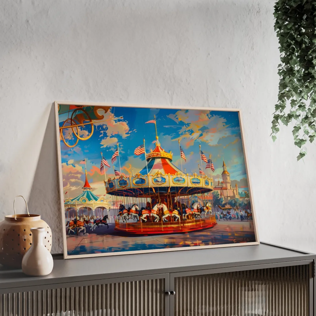 Vibrant Outdoor Adventure: A Vintage-Inspired - Framed Poster