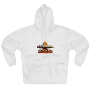 Carousel with American Flags Hoodie