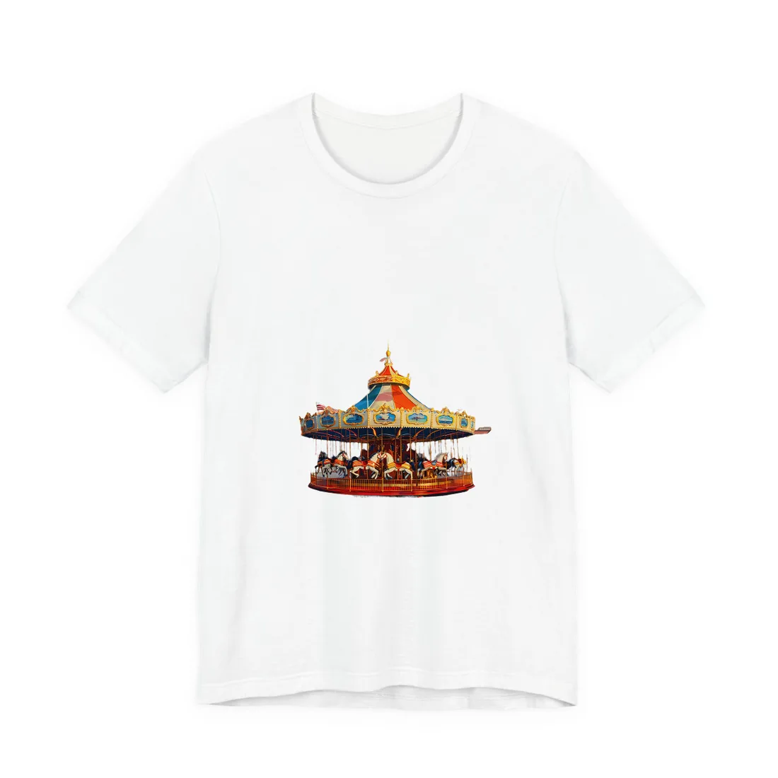 Vibrant Outdoor Adventure: A Vintage-Inspired - T-Shirt (White)