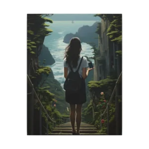 Stairs to the Sea Canvas Print
