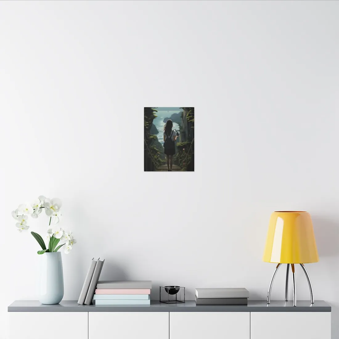 Vibrant Outdoor Escape: Person amidst Nature - Canvas