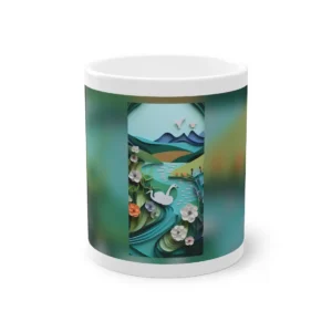 Paper Swan by River Mug