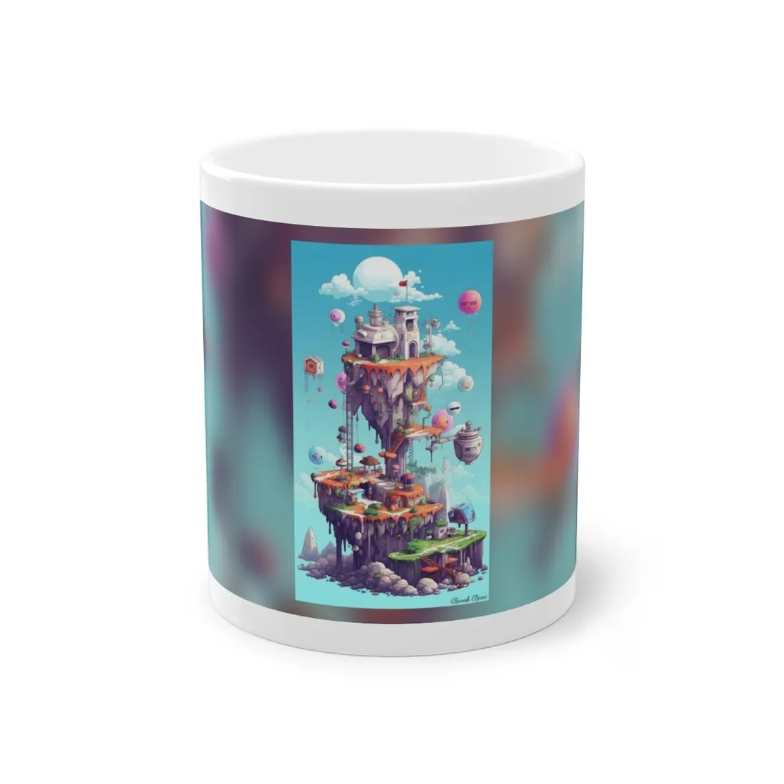 Vibrant Pixel Art: Colorful Cyber Pets World - Mug
