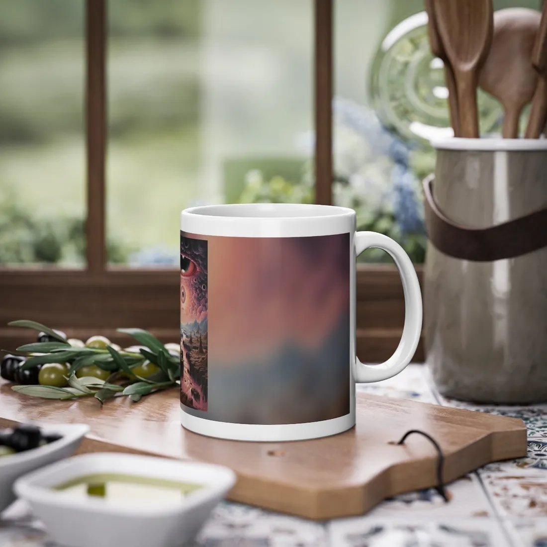 Vibrant Realms: Tears in Reality's Fabric - Mug