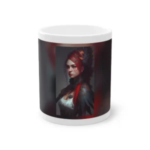 Red Haired Warrior Woman Mug