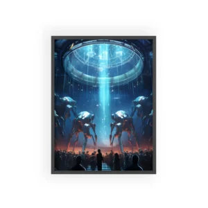 Glowing Hall of Walkers Framed Poster