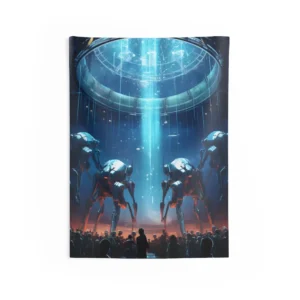 Glowing Hall of Walkers Wall Tapestry